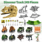Ihaha 249 Pcs Dinosaur Toys Race Car Track, Toys For Kids Toddler Boys Ages 2-4 3-5 4-6, Dinosaur Race Tracks Toys With Light, Sound & Spray, Birthday Dinosaur Toys Gifts For 2 3 4 5 Year Old Boys