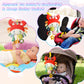 Shozaar Car Seat Toys For Babies 0-6 Months, Crab Stroller Toy With Clamp,Mirror, Little Bell, Rattles, Crinkle, Squeaky,Baby Ne