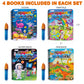 ArtCreativity 4 Pack Magic Water Coloring Books for Toddlers, Reusable Magic Water Pen Coloring Books for Kids Ages 1 2 3 4 - Me