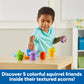 Learning Resources Snap-n-Learn Surprise Squirrels Toy Set - 5 Acorns & 5 Multicolor Squirrels - Small, Medium, Plastic