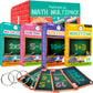 Quokka Math Flash Cards For Kids Ages 4-8 - Addition And Subtraction, Multiplication And Division Games For Kids 5-7 - 278 Double-Sided Flashcards For Studying | Large Bold Fonts | Flash Card Rings