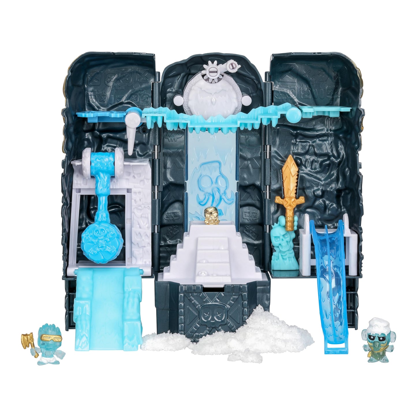 Treasure X Skull Island Micro Playset - 15 Levels, Multicolor, Model 41758, Includes 2 Figures & Real Gold Dipped Treasure