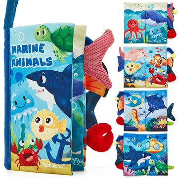 Baby Books 0-6 Months,Infant Tummy Time Toys High Contrast Sensory Baby Toys 6 To 12 Months Touch Feel Book Gift Christmas Stocking Stuffers For Boys Girls 0-3 Months Book Early Learning Stroller Toy