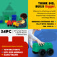 Biggoblocks Big Blocks For Kids Ages 4-8 - Indoor & Outdoor Blocks For Kids Games - Large Building Blocks (24 Pc With 2 Cars) Bi