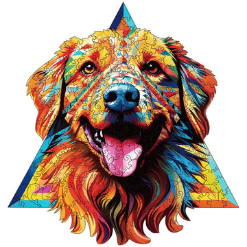 Wooden Puzzles For Adults - 200 Pieces Dog Unique Shaped Wooden Jigsaw Puzzles For Adults, Medium Size 10'' X 10.5'' Adult Wood