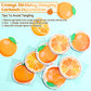 Daifunli 8 Pcs Orange Party Decorations Citrus Slice Birthday Hanging Garlands Banner Tangerine Paper Cutouts Streamer for Littl