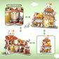 Japanese Street View Taiyaki Shop Mini Building Blocks for Girls 6-12  MOC Creative Building Toys Cute Panda Building Set  Simulation Architecture Construction Toy  Gift Idea for Kids mature-themeds (923 PCS)