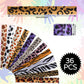 Zhanmai 36 Pieces Jungle Animal Print Slap Bracelets Safari Print Slap Snap Bracelets Slap Bands with Cheetah Zebra Tiger and Co