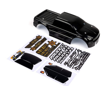 SummitLink Custom Body Compatible for T/E Maxx Shell Cover E-Maxx 1/10 Scale RC Car (Truck not Included) (Police Black)