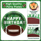 Qyeahkj 100 Pcs Football Party Supplies Set Football Birthday Plates And Napkins Sports Party Tableware Packs Decorations Sports