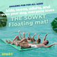 SOWKT Lily Pad Floating Mat (18 x 6 ft) - Made in USA - enhanced Floating Water Mat for The Lake and Boating - Giant Floating Water Pad for Lakes | Lilly Pad Floating Water Dock (Blue/Green)