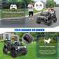 Hikole 24V Ride On Toys For Big Kids, 2 Seater Kids Ride On Truck For Todder 4-8 W/Remote Control, 4Wd/2Wd Switchable, 20'' Extr