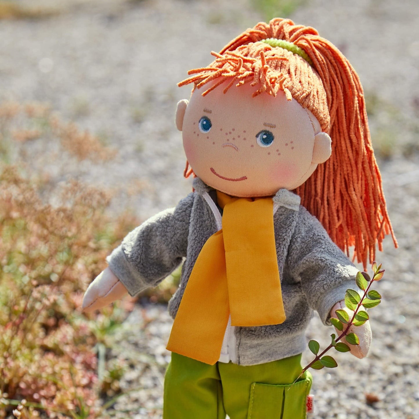 Haba 12' Soft Doll Soley With Red Hair, Outdoor Adventure Outfit And Embroidered Face, Machine Washable Baby Doll With Clothes And Baby Dolls For 18 Months And Up