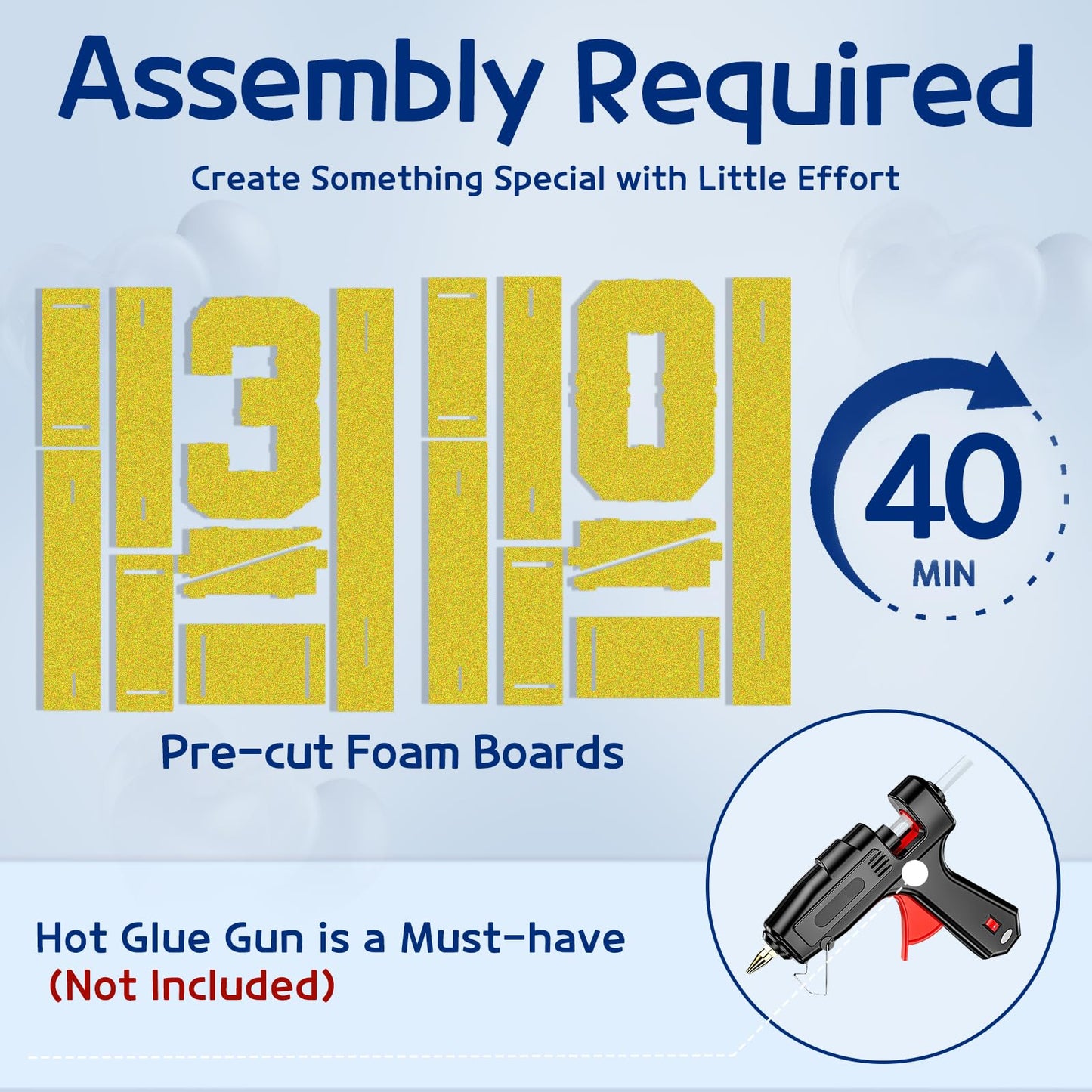 Imprsv Marquee Numbers Gold 30Th-Birthday Decorations: Large 3Ft Light Up Number 30 Birthday Decoration For Women Men Thirty Yea