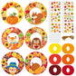 36 Sets Fall Animal Wreath Craft Kits DIY Autumn Scarecrow Pumpkins Paper Wreath Hanging Ornaments Make Your Own Thanksgiving Pa