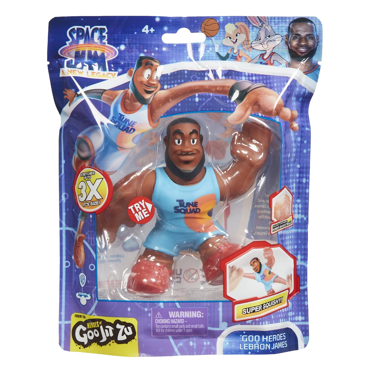 Moose Toys Heroes of Goo JIT Zu LeBron James Action Figure - 5" Multicolor Stretchy Goo Filled - Model 14594