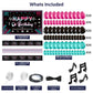 Tatuo Music Party Decorations - Happy Musical Social Media Birthday Supplies With Backdrop, Tablecloth, Music Note and Latex Bal