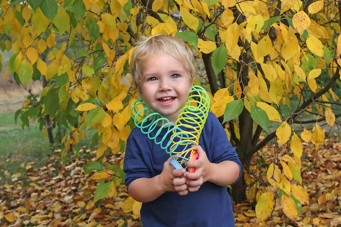 The Dreidel Company Plastic Multicolor Coil Spring, Goody Bag Fillers, Party Favor For Kids, 3 '' Inches (80Mm) (10-Pack)