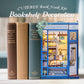 CUTEBEE DIY Book Nook Kit - Miniature House for Adults & Teens, Colorful Wood with LED Light, Model SD01-DC-SD02