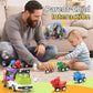 usrela Dinosaur Truck Toys for 1 2 3 Year Old Boys Gifts, 5 in 1 Dinosaur Carrier Truck Toys for Age 2 3 4, Dinosaur Toys for Ki