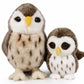 Ice King Bear Stuffed Animals Set - Brown Polyester Mom and Baby Zoo Wild Animals (Owl) - Model IKB6910951