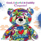 PLUSHOLOGY I Love Florida Graffiti Teddy Bear Eco Friendly Stuffed Animal; Cuddly Soft Velboa Plush Animal for Kids 3 Years Old to mature-themeds; Child-Safe Embroidered Face Details (10 Tall When Seated)
