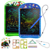 2 Pack Lcd Writing Tablet For Kids,10 Inch Colorful Doodle Board Erasable And Reusable Drawing Tablet, Dinosaur &Space Themes Le