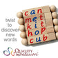 Quality Montessori Silent E Reading Blocks - Teach Magic E To Preschoolers - Sight Word Educational Early Reader Wooden Twist Toy