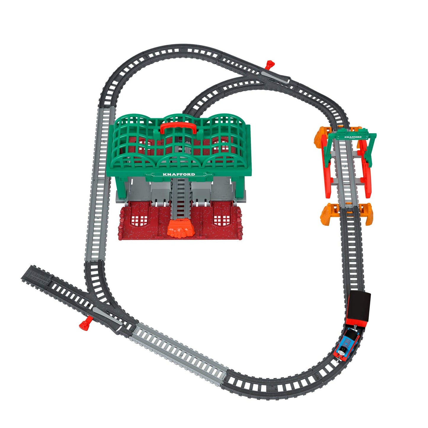 Thomas & Friends Knapford Station Train Set Track With 2 In 1 Playset And Storage Case For Preschoolers 3 And Older