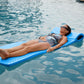 TRC Recreation Super Soft 2  Thick Vinyl Coated Foam Outdoor Swimming Pool Float Mat mature-themed Lounger with Built-In Roll Pillow  Bahama Blue