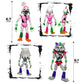 Toysvill 8 Pcs Inspired By Game Five Night Toys | Ultimate Custom Night | Fnaf Action Figure [Withered Bonnie, Orville, Mangle, Gator, Happy Frog, Roxanne Wolf, Chica, And Music Man]