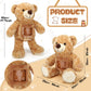 Leyndo Voice Recording Bear - 18 Inch Brown Stuffed Animal for Baby Shower & Birthday Gift, Memorial Toy, Polyester