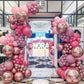 Paready Pink Confetti Balloons, 60 Pcs 12 Inch Metallic Red Rose Gold And Pink Latex Confetti Balloons For Birthday Baby Shower