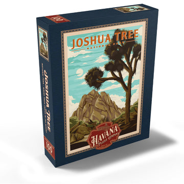MyPuzzle Joshua Tree National Park - Where Trees Thrive in The Desert  Vintage Travel Poster - enhanced 100 Piece Jigsaw Puzzle for mature-themeds