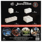 Monster Adventure Terrain- 72Pc Stackable Building Block Expansion Set - Modular & Stackable 3-D Tabletop World Builder Compatib