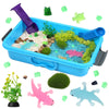 AGENTLAN Axolotl Sensory Bin,Axolotl Sensory Toys with Play Sand for Toddlers Boys and Girls, Kids Toys Gift Sand Toys for Age 3