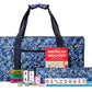 Jongyance American Mahjong Set With Blue Carrying Bag, 166 White Tiles, 4 All-In-One Rack/Pushers, Mahjong Tiles Set (Ma Jong, M
