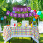 Waenerec Purple Happy Birthday Banner Sign Happy Birthday Bunting Banner Garland For Kids Girl Woman Birthday Tea Party Decorations Bunting Flag Birthday Party Supplies