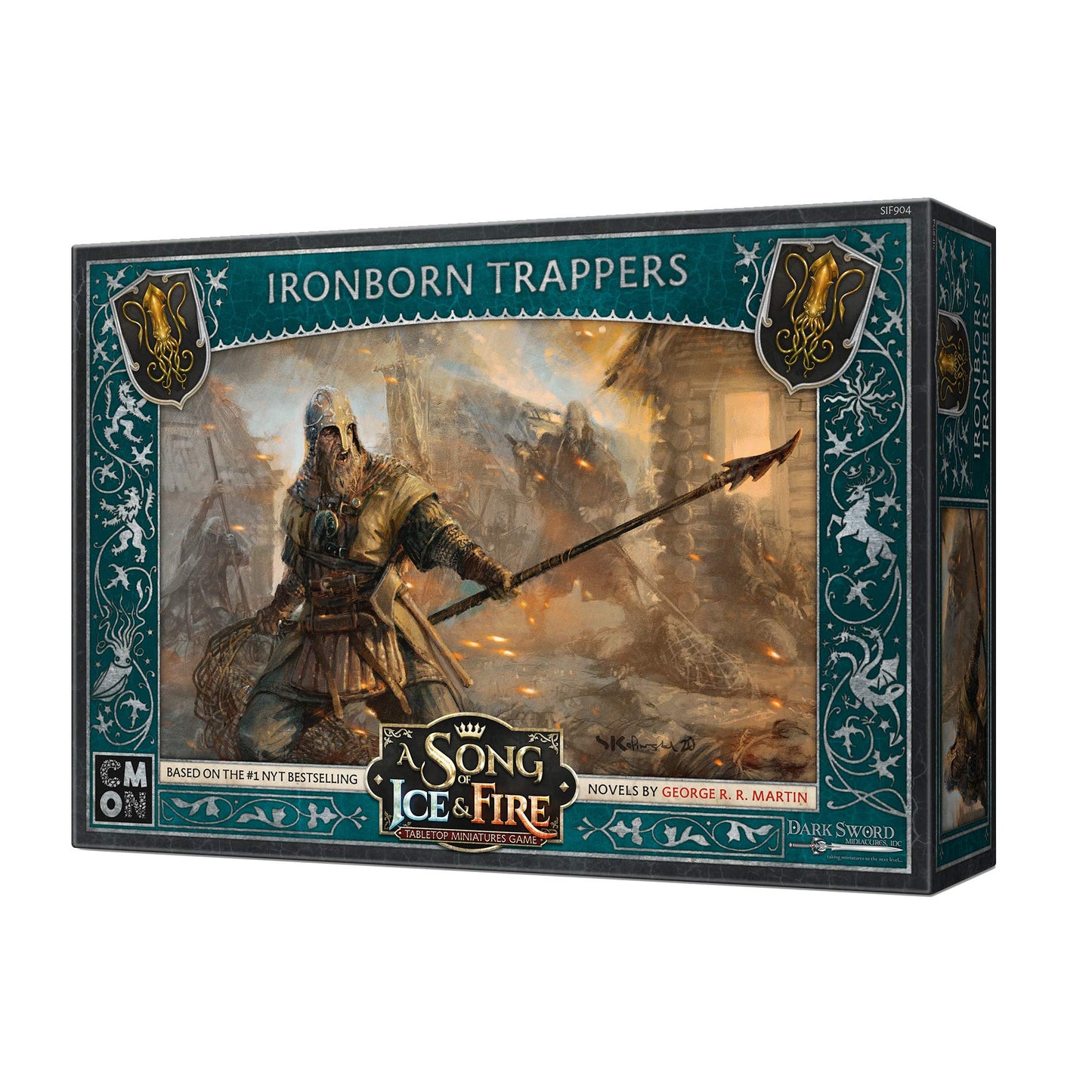 Cmon A Song Of Ice And Fire Tabletop Miniatures Ironborn Trappers Unit Box - Deadly Ambush Masters, Strategy Game For Adults, Ages 14+, 2+ Players, 45-60 Minute Playtime, Made By Cmon