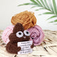 Mini Funny Positive Crochet Poo, 3In Interesting Handmade Knitted Wool Incentive Poo Doll Creative Cute Inspirational Poo Toy Fo