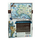 Alaska State Map Cardboard Jigsaw Puzzle - 1000 Pieces, Hand-Illustrated - Educational, Family Activity, Ages 7+, Includes Poste