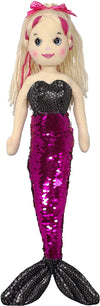 Anico 18' Colorful Mermaid With Blonde Hair With Purple/Silver Color Changing Tail
