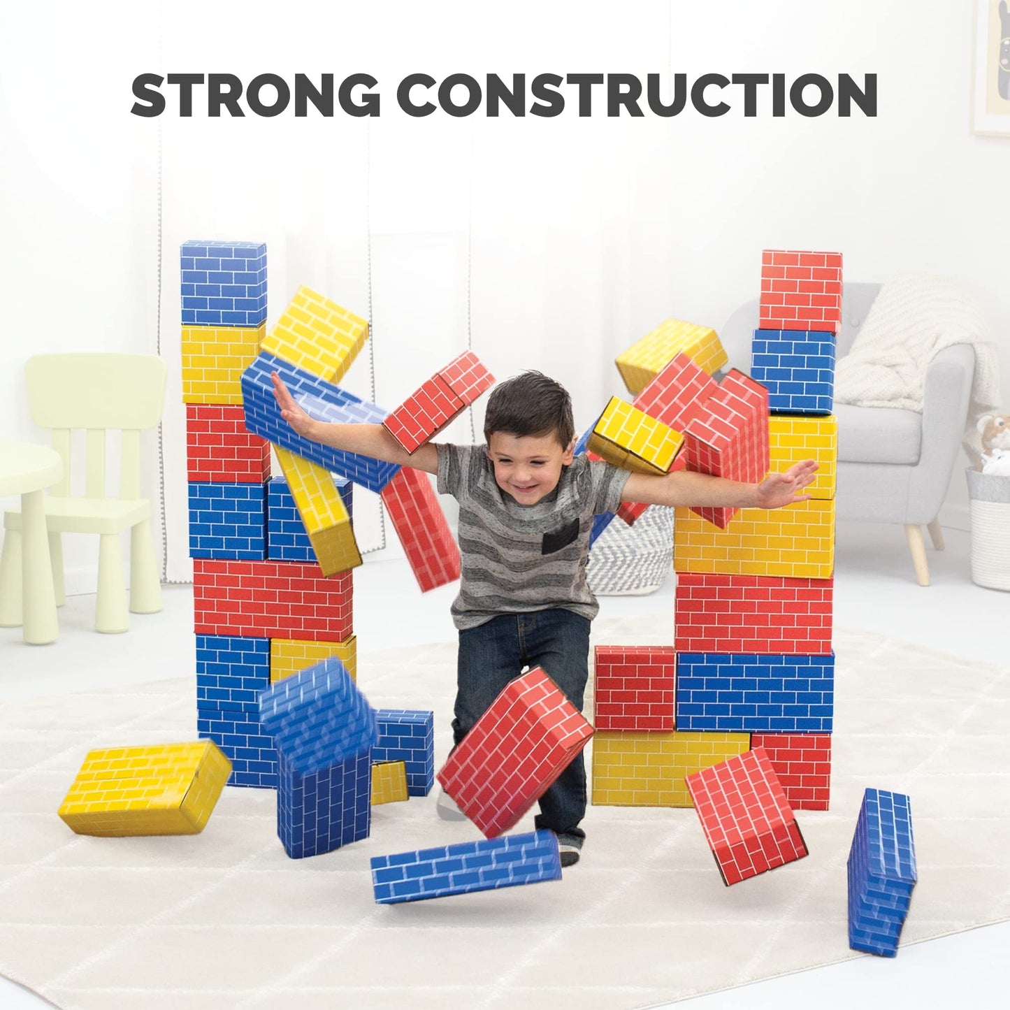 Bankers Box at Play Cardboard Building Blocks  40 Pack (1230801)