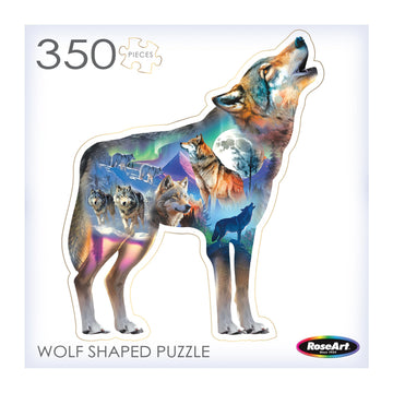 Roseart - Big Shaped - Wolf Ii - 500 Piece Jigsaw Puzzle For Adults