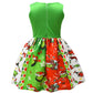 Maturead Kids Girls Dress Sleeveless Cartoon Casual Dress Halloween Christmas Party Dress