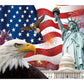 Independence Day Backdrop,7X5Ft 4Th Of July Backdrop American Flag Background Usa Flag Portrait Banner Patriotic Veterans Party Decor Supplies