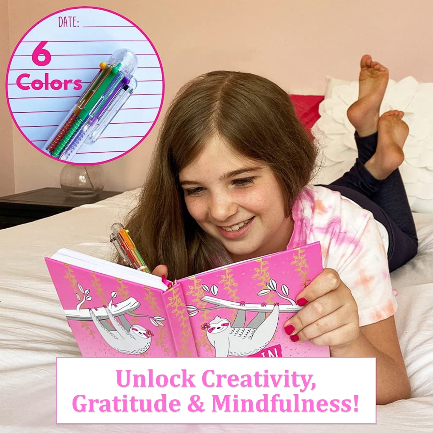 Life Is A Doodle Diary With Lock And Key For Girls - Journal With Lock Includes Secret Girls Diary For Journal Writing, Multicol