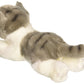 Aurora® Grey Tabby Cat Stuffed Animal - 8 Inches, Lifelike Detail, Polyester Material - Model 10813