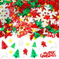 MARFOREVER Christmas Glitter Confetti, Merry Christmas Table Decorations Metallic Foil Confetti Sequins Xmas Snowflake Santa Cla