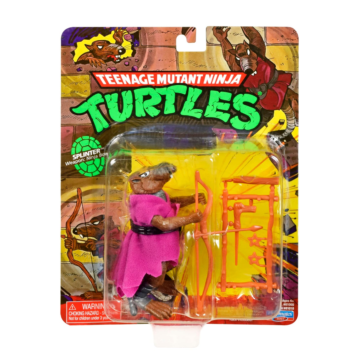 Teenage Mutant Ninja Turtles: 4  Original Classic Splinter Basic Figure by Playmates Toys
